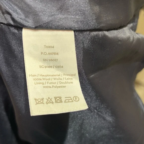 Boden 100% Wool British Tweed Faye Kilt Skirt Navy White Yellow Houndstooth| 14L - Picture 12 of 12